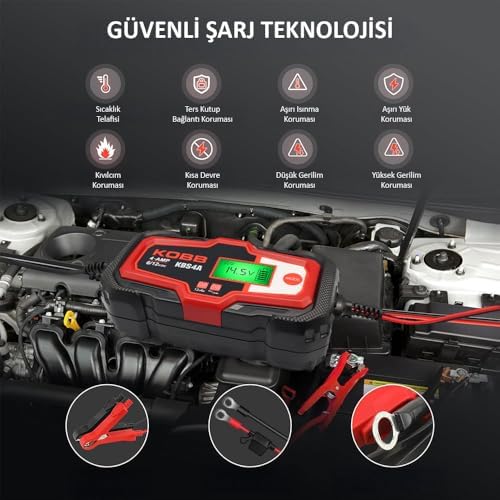 Alternative view of KBS4A 6/12V 120A Dijital Akü Şarj/Akü Bakım/Desülfatör ve Power
