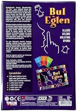 Alternative view of Bul Eğlen Kutu Oyunu | Yerli Tabu Tarzı Kelime Anlatma Oyunu | 165 Kart, 660 Gizli Kelime | 9+ Yaş Eğlenceli Grup ve Aile Oyunu | Türkçe | Uyarı Zili, Kum Saati Dahil