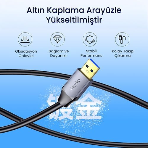 Alternative view of Veggieg USB 3.0 Uzatma Kablosu Sinyal Güçlendirici Extender Destekli USB-A Uzatıcı Kablo 10 Metre
