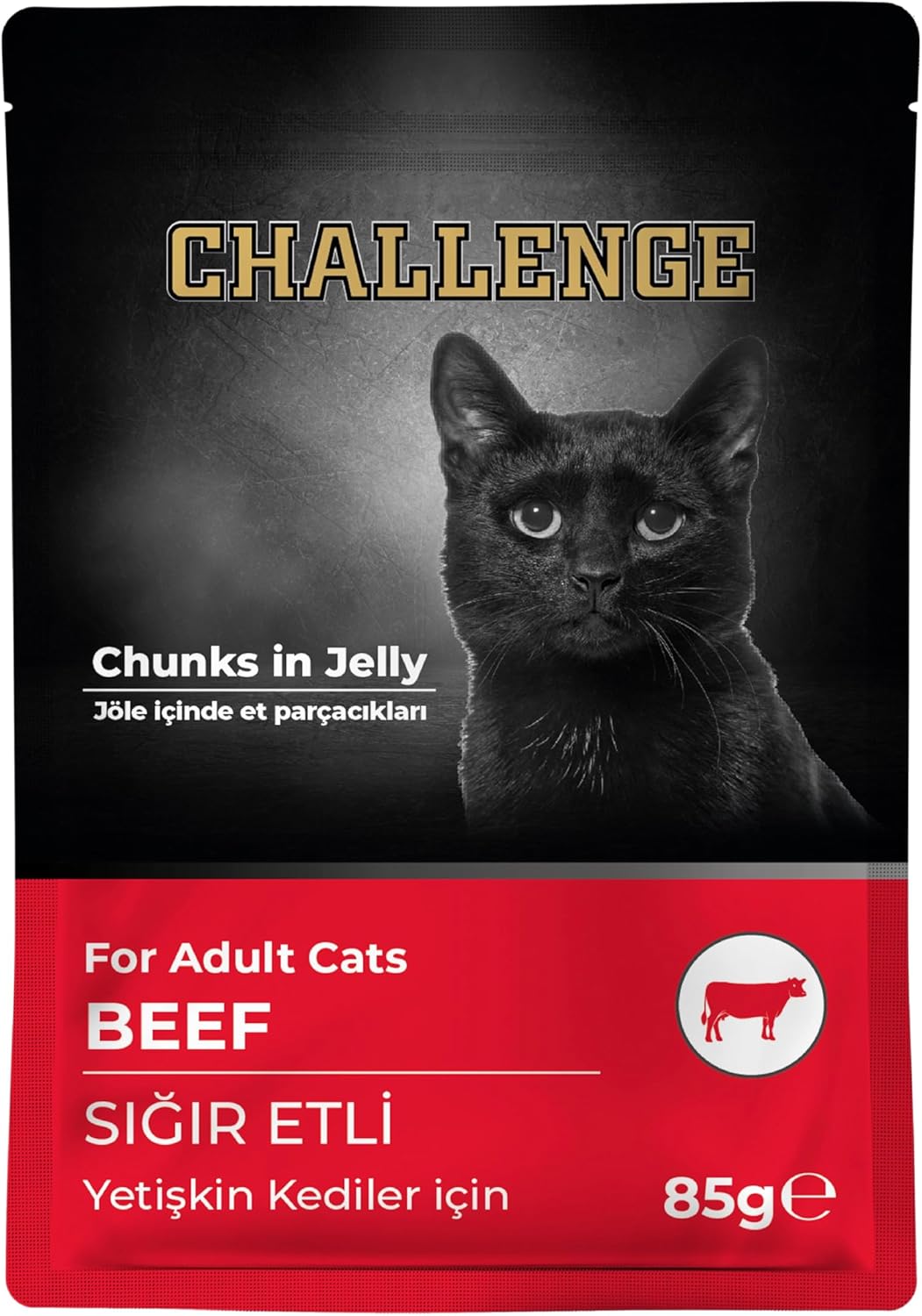 Challenge Konserve Kedi Pouch Sığırlı 85 gr