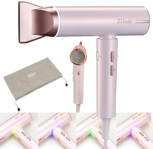 Zilan ZLN9181 ATHENA PRO İyonizerli Saç Kurutma Fön Makinesi – 1800W Güç, 3 Isı ve 3 Hız Ayarı, BLDC motor 110.000 devir/dakika, iyon saç kurutma, özel ve kuaför için, IQ teknolojisi