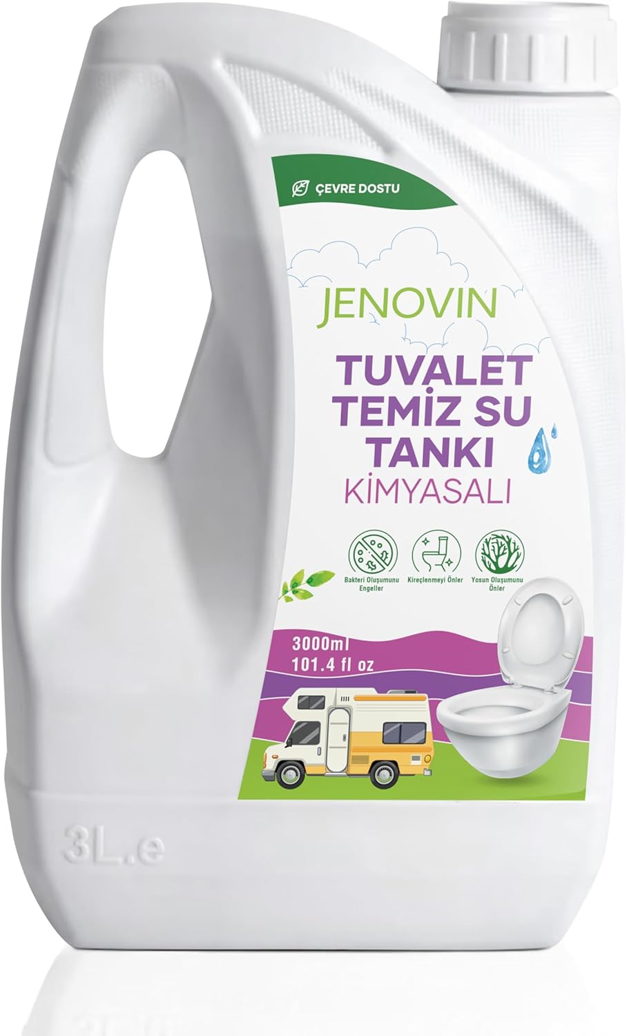 Alternative view of Karavan Tekne Yat Temiz Su Tankı Ve Kasetli Tuvalet Kimyasalı 3 L | Koku Ve Kireç Giderici