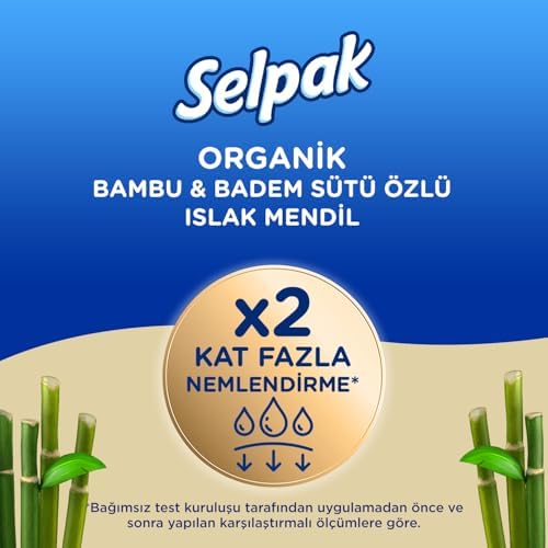 Alternative view of Selpak Organik Bambu Sütlü Islak Mendil 1x50