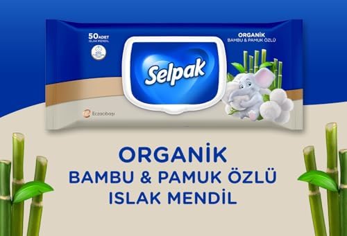 Alternative view of Selpak Organik Bambu ve Pamuk Islak Mendil 1X50