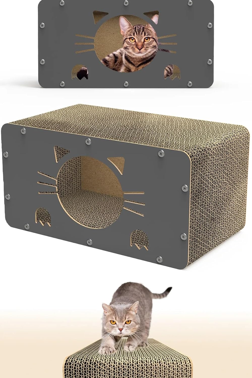 Alternative view of Tırmata Doğal Karton Kedi Tırmalaması Kedi Tırmalama Kanepesi Tahtası Kedi Tırmalama Evi (Karton/)