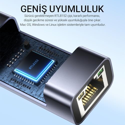 Alternative view of Veggieg USB 2.0 100Mbps Rj45 Lan Ethernet İnternet Çevirici Dönüştürücü