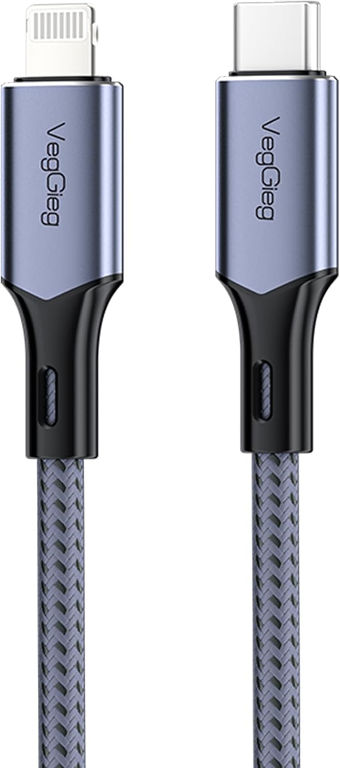 Alternative view of Veggieg 27W 3A USB Type-C to Lightning iPad Hızlı Şarj ve Data Kablosu 1.2 Metre