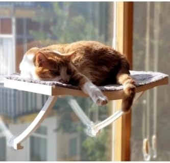 Alternative view of Asılan Vantuzlu Plastik Kedi Yatağı (Beyaz)