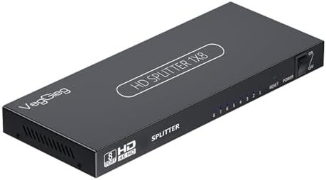 Alternative view of Veggieg 1080P Full HD 1 Giriş 8 Çıkış HDMI Splitter Görüntü Ayırıcı Bölücü Adaptör