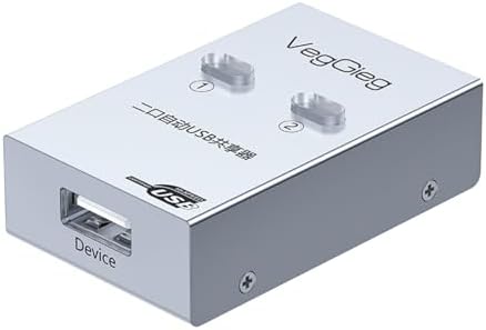 Veggieg USB 2.0 Anahtarlı 2 Portlu Yazıcı Printer Çoklayıcı Sharing Switch