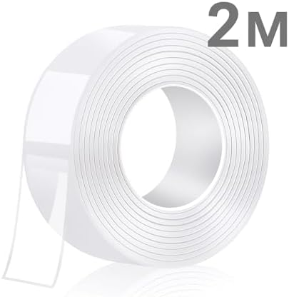 Şeffaf Çift Taraflı Bant – 3cm x 2m, Yıkanabilir, Güçlü Yapışkan, İz Bırakmaz, Çok Amaçlı Sabitleyici Bant