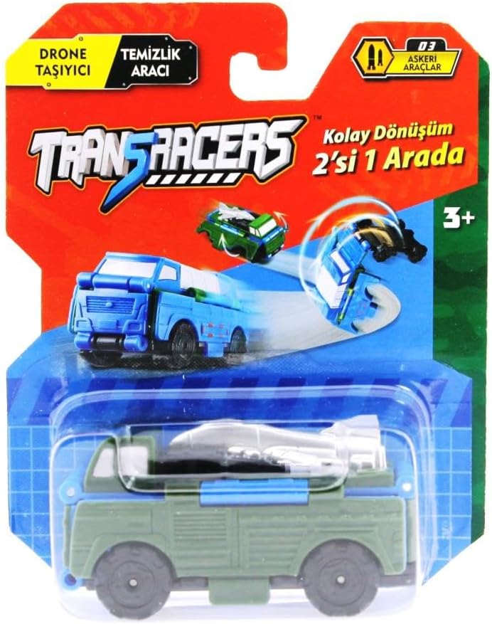 Transracers Dönüşen Araçlar Askeri Araçlar Drone/Temizlik Aracı