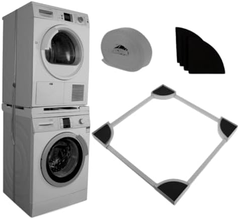 Alternative view of Çamaşır Makinesi Kurutma Makinesi İstifleme Kiti Tüm Markalar ile Uyumlu Ayarlanabilir, Gri - Inox Modelleri ile Uyumlu