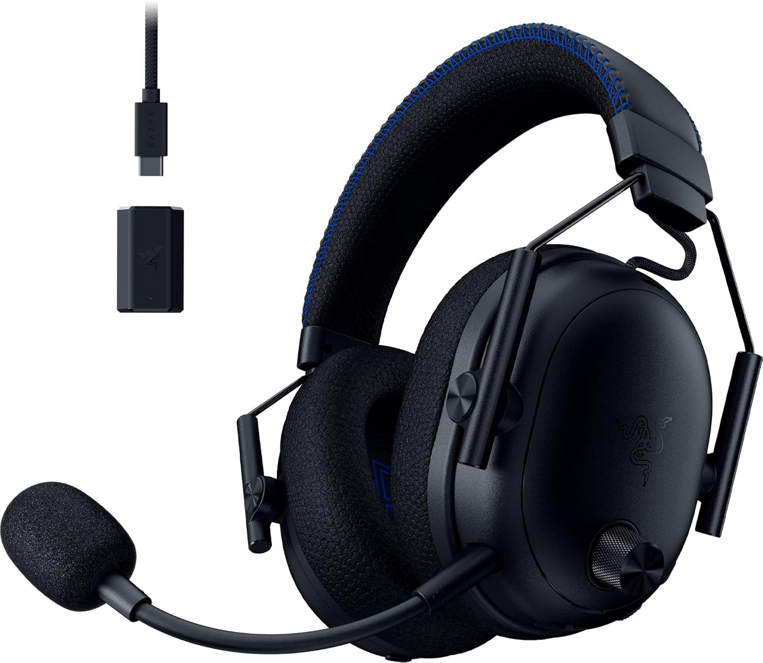 BlackShark V3 Pro for - Kablosuz Aktif Gürültü Engelleme E-spor Kulaklığı ANC - TriForce 50mm Sürücüler - HyperSpeed 2,4 GHz - THX Spatial Audio - PS5/PC | Siyah