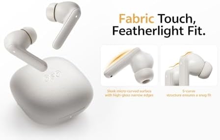 Alternative view of QCY Buds Bluetooth Kulaklık - Şık Tasarım - iPX4-35 Saat Ultra Uzun Pil Ömrü - Düşük Gecikme 0.06s -AI Beyaz