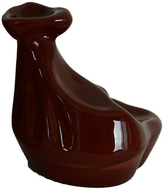 Alternative view of Geri Akış Buhurdanlık Tütsülük Seramik Şelale Kahverengi Backflow