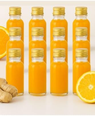 12 Adet Şeffaf Cam Şişesi Sızdırmaz Metal Kapaklı Kolonya Koku Süs Çok Amaçlı Şişe 30ml