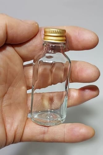 Alternative view of 12 Adet Şeffaf Cam Şişesi Sızdırmaz Metal Kapaklı Kolonya Koku Süs Çok Amaçlı Şişe 30ml