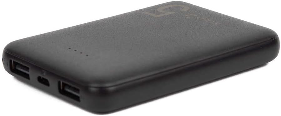 ZR-PW04 Led Işıklı Taşınabilir Powerbank 5000 mAh (Siyah)
