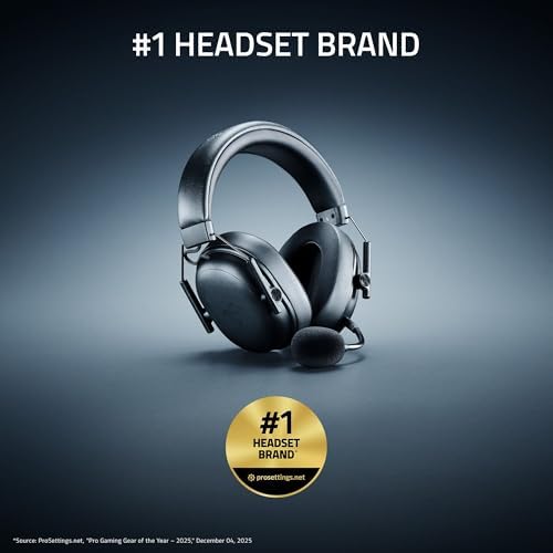 BlackShark V3 X HyperSpeed - Kablosuz E-Spor Kulaklık - Ultra hafif 270g - TriForce 50mm sürücü - Çıkarılabilir Mikrofon - Surround ses - HyperSpeed 2,4Ghz & Bluetooth - PC/Mac | Siyah