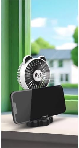 Alternative view of Mini El Fanı, Hayvan Figürlü Elde Taşınabilir Minik Vantilatör Klima, Telefon Stand Özellikli Süper Güçlü Klima Fan 3 Hız Modlu (Kahverengi)