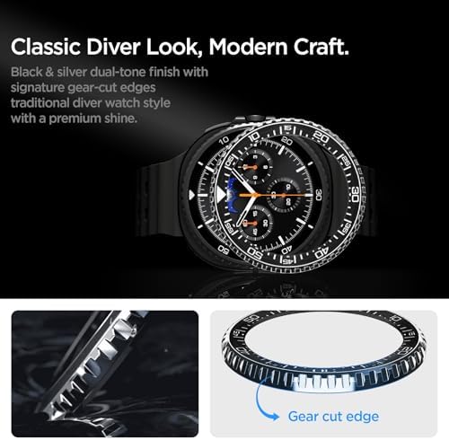 Galaxy 8 (46mm) Kasa Koruyucu Bezel Diver Saat Aksesuar Paslanmaz Çelik Yapı Üstün Koruma - ACS10014