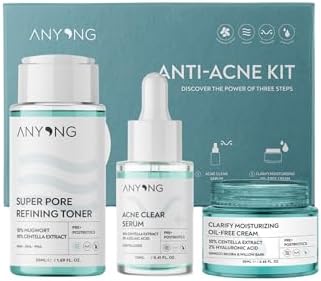 Alternative view of Anyong Akne Karşıtı Ve Gözenek Sıkılaştırıcı Karma-yağlı Cilt Bakım Kiti (TONİK, SERUM, KREM)/ Azelaik Asit (50 ML + 12 ML + 20 ML)