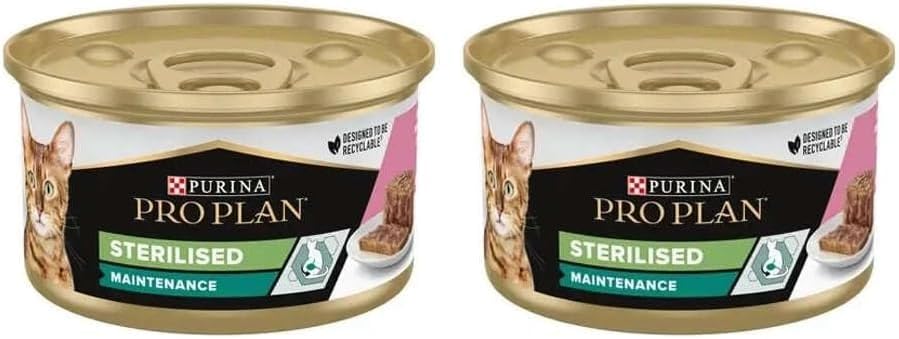 Pro Plan Ton Balıklı ve Somonlu Kısırlaştırılmış Kedi Konservesi 85 Gr 2li paket