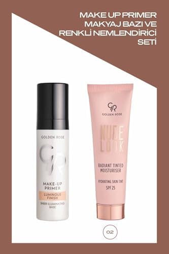 Up Primer Makyaj Bazı ve No: 02 Medium Tint Renkli Nemlendirici Seti