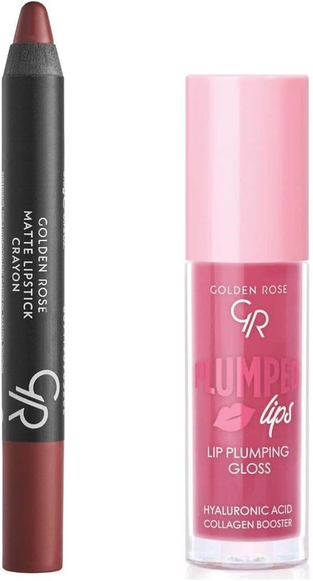 Alternative view of Plumped Lips Lip Plumping Gloss No: 211 Ve Lipstick Crayon No: 21 Toffee
