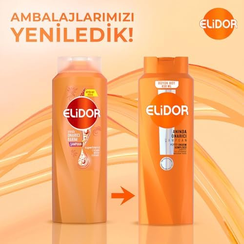 Elidor Saç Bakım Şampuanı, Anında Onarıcı, 650 ml