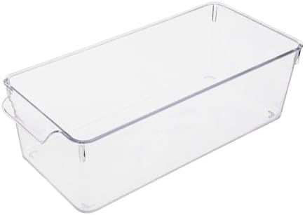 Alternative view of 1 Adet Kırılmaz Ultra Dayanıklı Buzdolabı Düzenleyici Organizer Kutu Şeffaf - Medıum Kiler Organizeri (14cm*32,5cm*10cm)