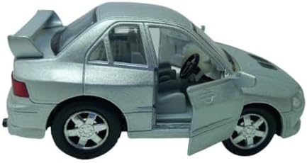 10 cm. Çek Bırak Gri Mıtsubıshı Diecast Araba