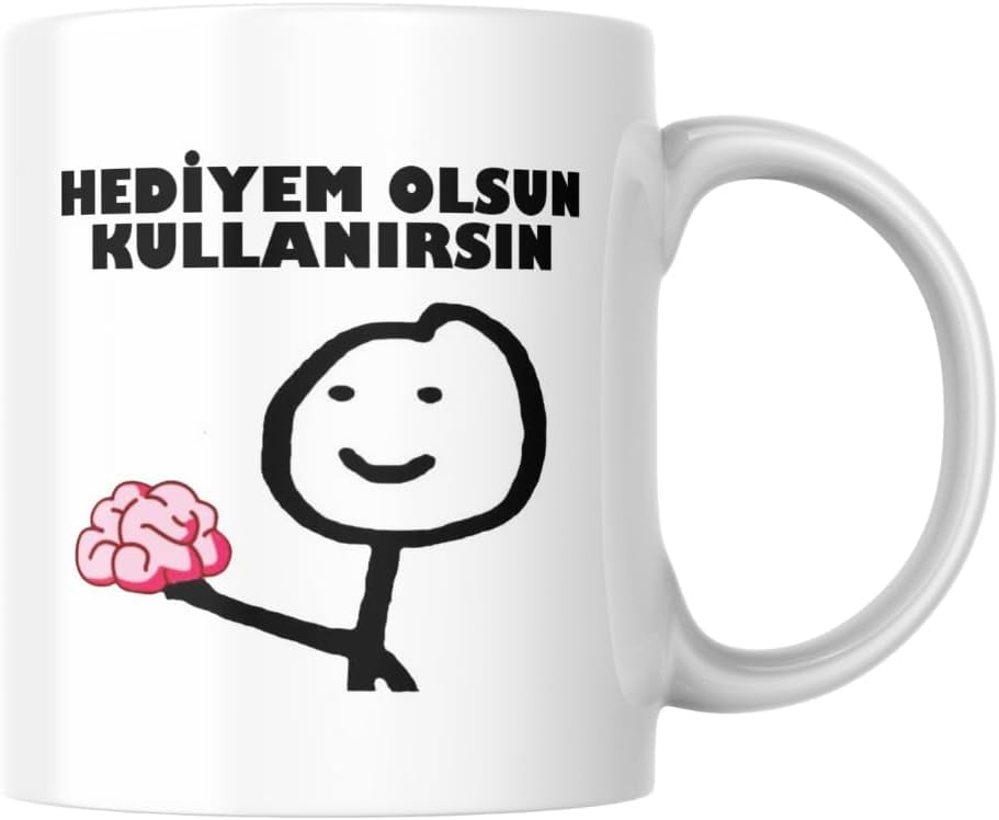 Alternative view of Hediyem Olsun Komik Yazılı Kupa Bardak Hediyelik Çay Kahve Kupası Coffee Mug