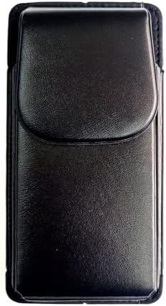 Alternative view of Kemere Takılan Lüks Deri Telefon Kılıfı, Mıknatıslı, 17x8 cm, Siyah