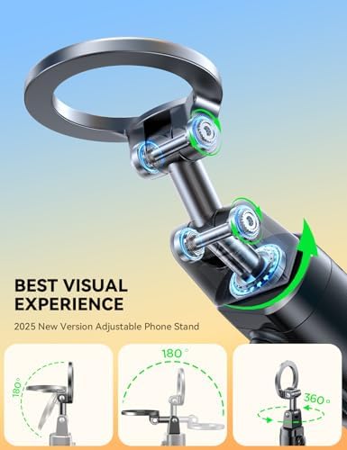 JOYROOM MagSafe Cep Telefonu Tutucu, Uçak, All-in-1 Seyahat Cihazı, 360° Dönebilir, Uzatılabilir Selfie Çubuğu, ve Uzaktan Kumandalı, Cep Telefonu Standı,,, Akıllı