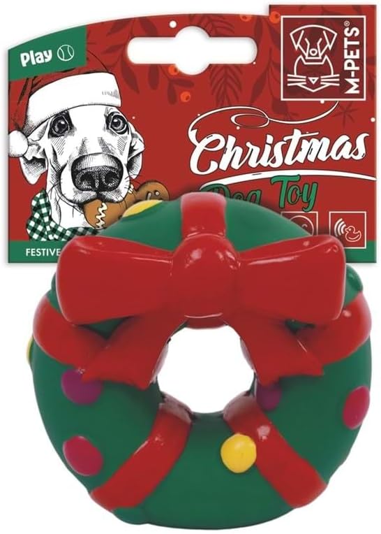 Alternative view of CHRISTMAS FESTIVE WREATH KÖPEK OYUNCAĞI