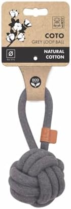 COTO GREY LOOP BALL 8CM ÇEKMELİ ÖRGÜ TOP OYUNCAK