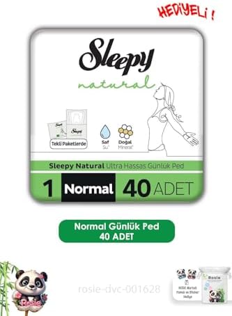Natural Ultra Hassas Günlük Ped Normal 40 Adet Ped ve ROSIE