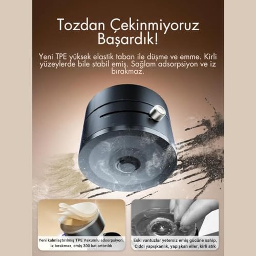 Alternative view of Tüm Yüzeylere Uyumlu Sök Tak Vantuzlu Magnetic Araç İçi Telefon Tutucu Masaüstü Telefon Standı