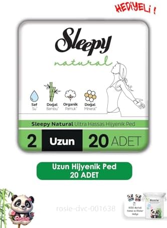 Natural Ultra Hassas Hijyenik Ped Uzun 20 Adet Ped ve ROSIE