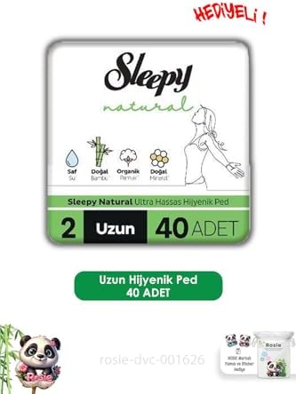 Alternative view of Natural Ultra Hassas Hijyenik Ped Uzun 40 Adet Ped ve ROSIE