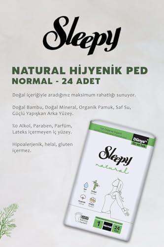 Natural Ultra Hassas Hijyenik Ped Normal 48 Adet Ped ve ROSIE