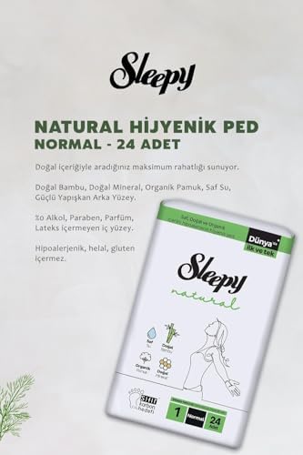 Natural Ultra Hassas Hijyenik Ped Normal 72 Adet, Natural 60'lı Islak Mendil ve ROSIE