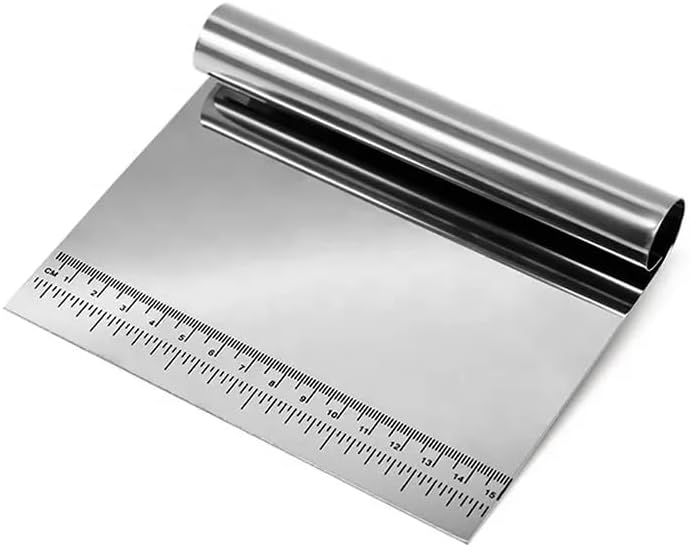 Alternative view of TOPTAN Çelik Spatula,Metal Hamur Sıyrıcı,Pasta Sıyırma Aparatı,Hamur Dilimleyici,Pasta Ve Pastacılık İçin Çelik Şekillendirici Ve Hamur Porsiyonlayıcı