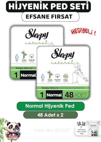 Natural Ultra Hassas Hijyenik Ped Normal 96 Adet Ped ve ROSIE
