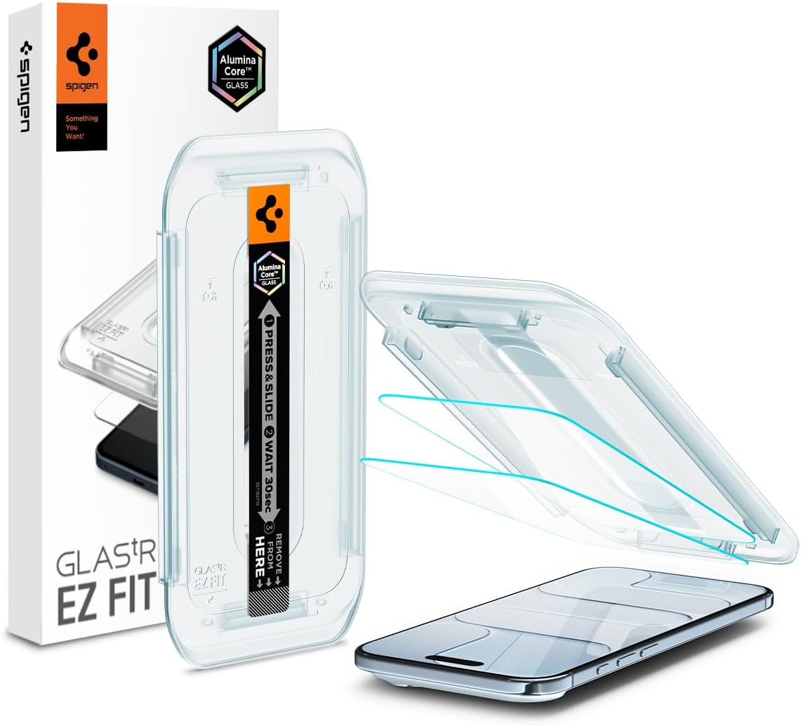 Air ile Uyumlu Cam Ekran Koruyucu AluminaCore™ iyonlaştırılmış Güçlendirilmiş Cam Teknolojisi Kolay Kurulum GLAS.tR EZ Fit Slim HD (2 Adet) - AGL09861