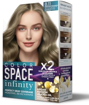 Space Infınıty Set Saç Boyası 8.11 Yoğun Küllü Açık Kumral