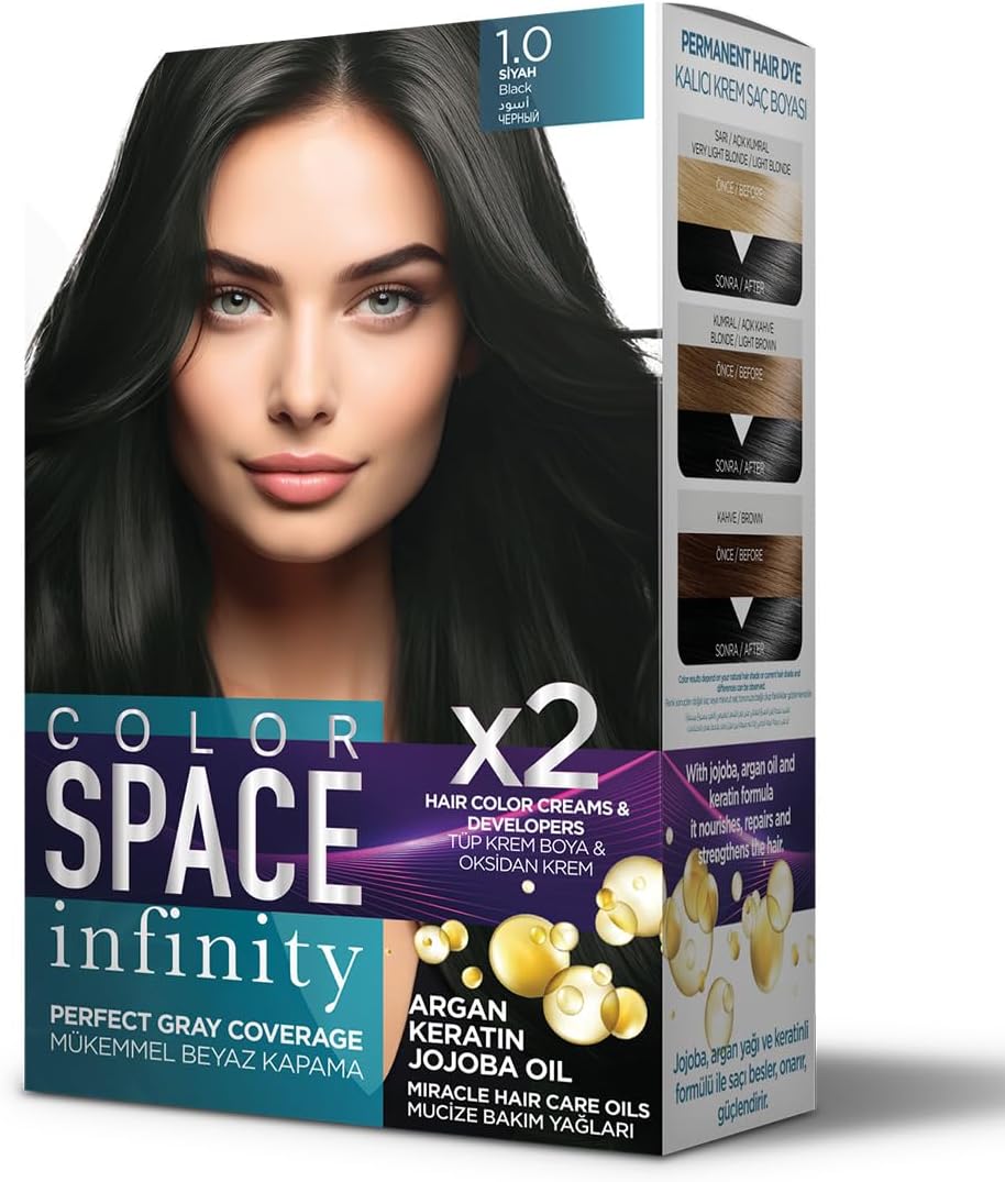 Space Infınıty Set Saç Boyası 1.0 Siyah