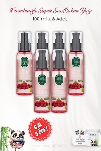 6 AL 5 ÖDE Frambuazlı Süper Saç Bakım Yağı 100 ml ve ROSIE